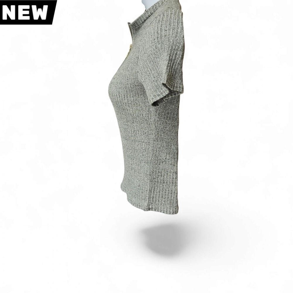 H&M Gray Ribbed Crop Top - Picture 4 of 12